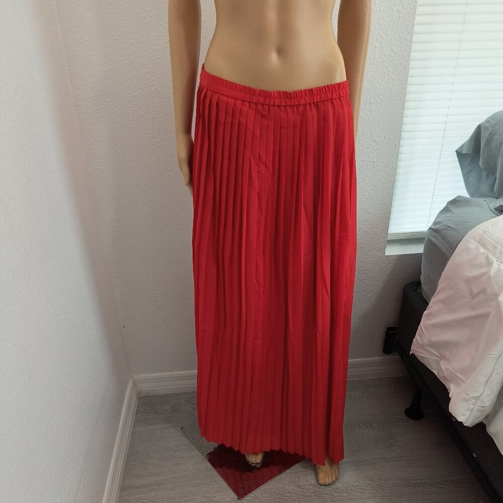 MICHAEL Michael Kors Long Pleated Maxi Skirt